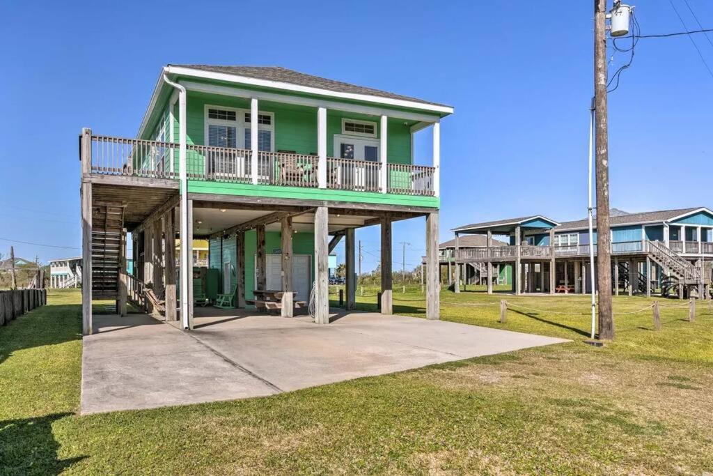 Coastal Heaven - Crystal Beach Relaxing Beach Home Bolivar Peninsula Екстериор снимка